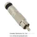 Conector de compressão masculina RCA para cabo RG59